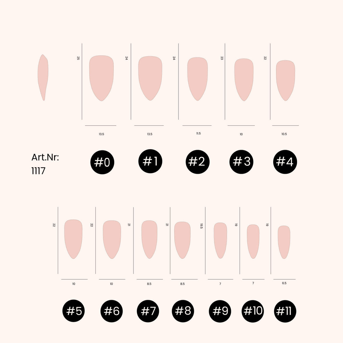 Soft Gel Nail Tips Almond Shape (pose américaine) 500 en coffret