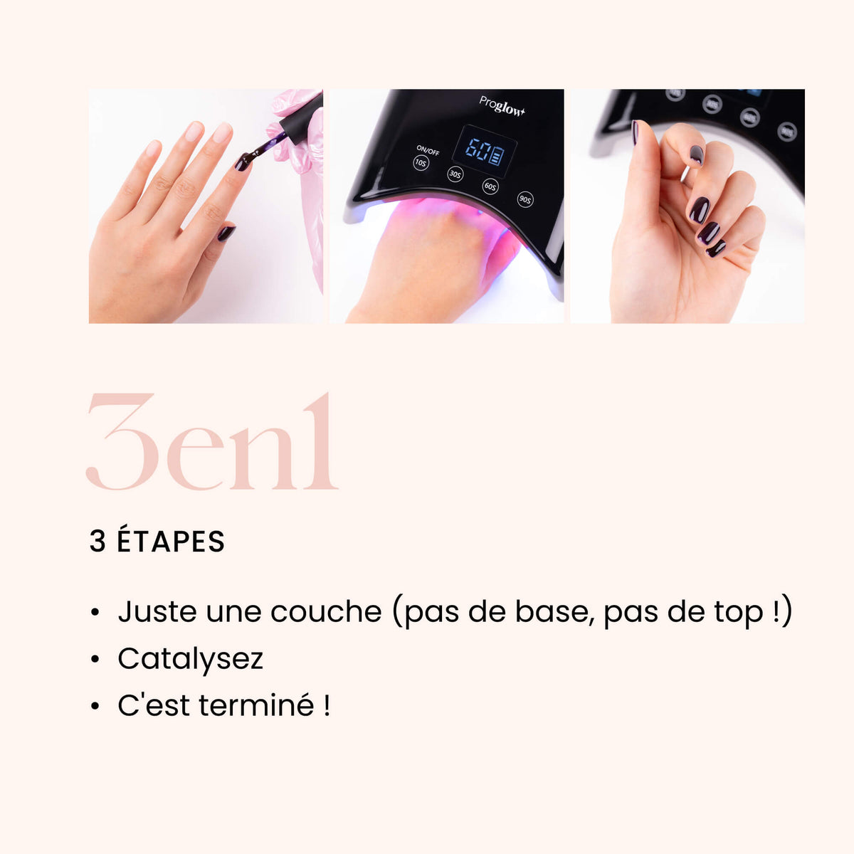 Gel Polish VSP 3in1 No Wipe Royal Glitter