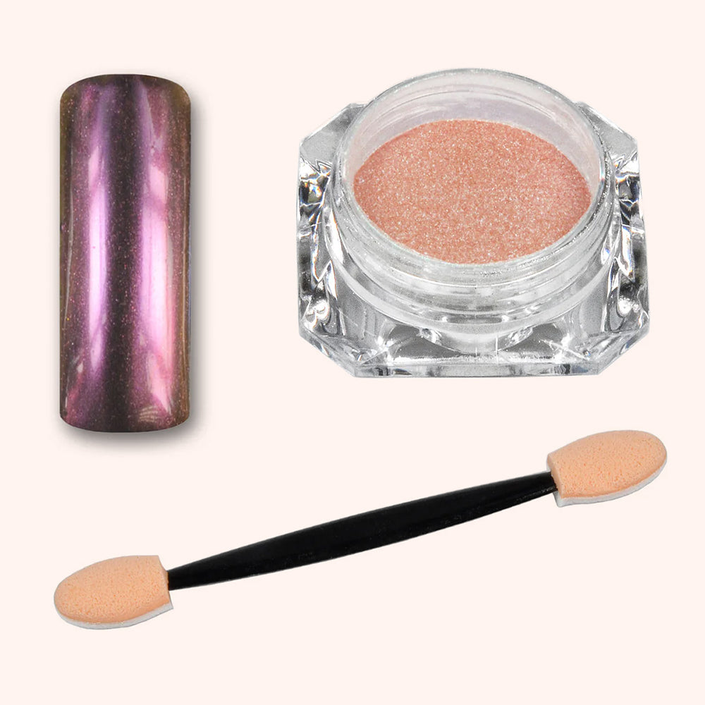 Miroir Chrome Poudre Orange Reflection