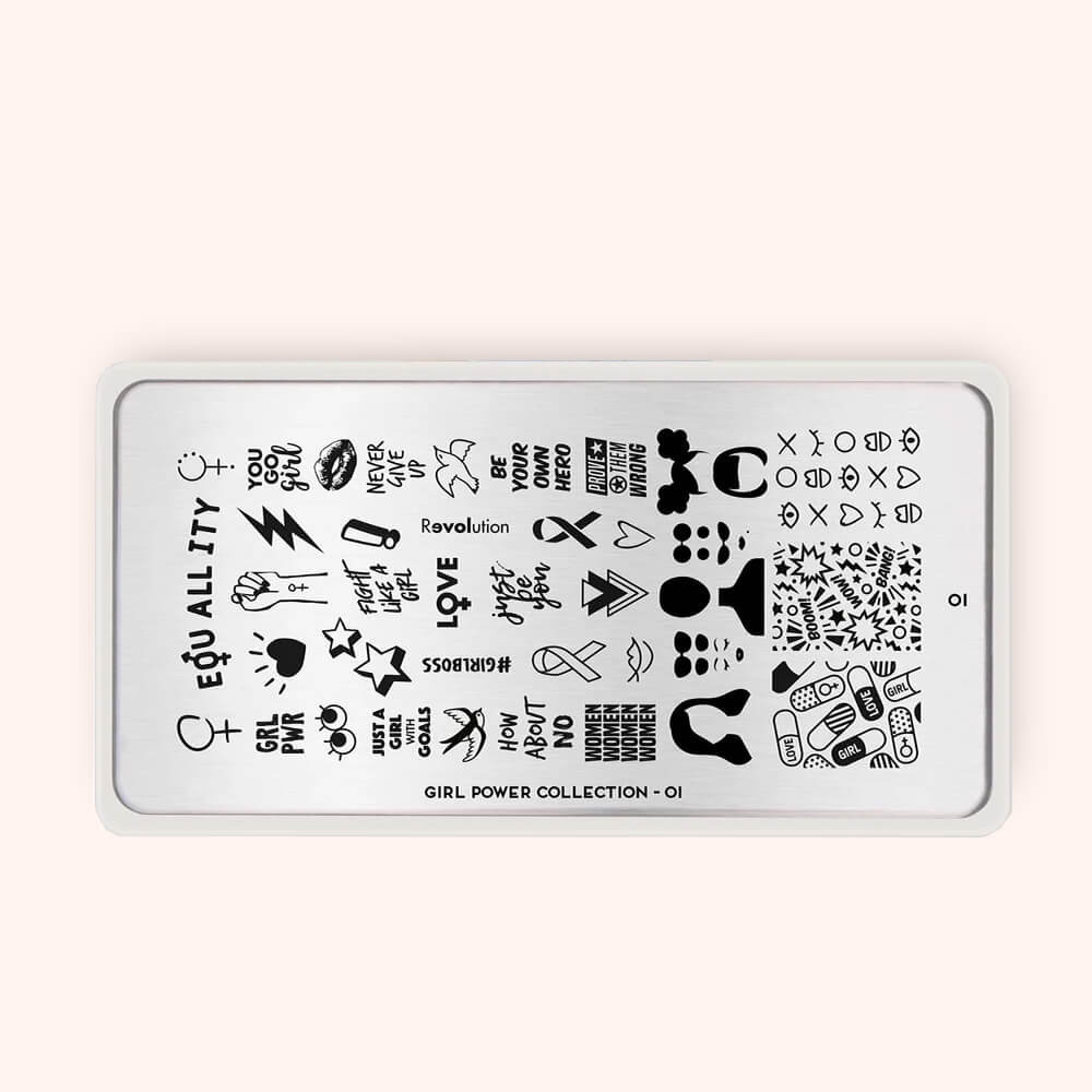 Plaque Stamping Girl Power 01 - MoYou London