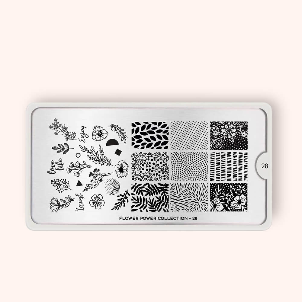 Plaque Stamping Flower Power 28 - MoYou London