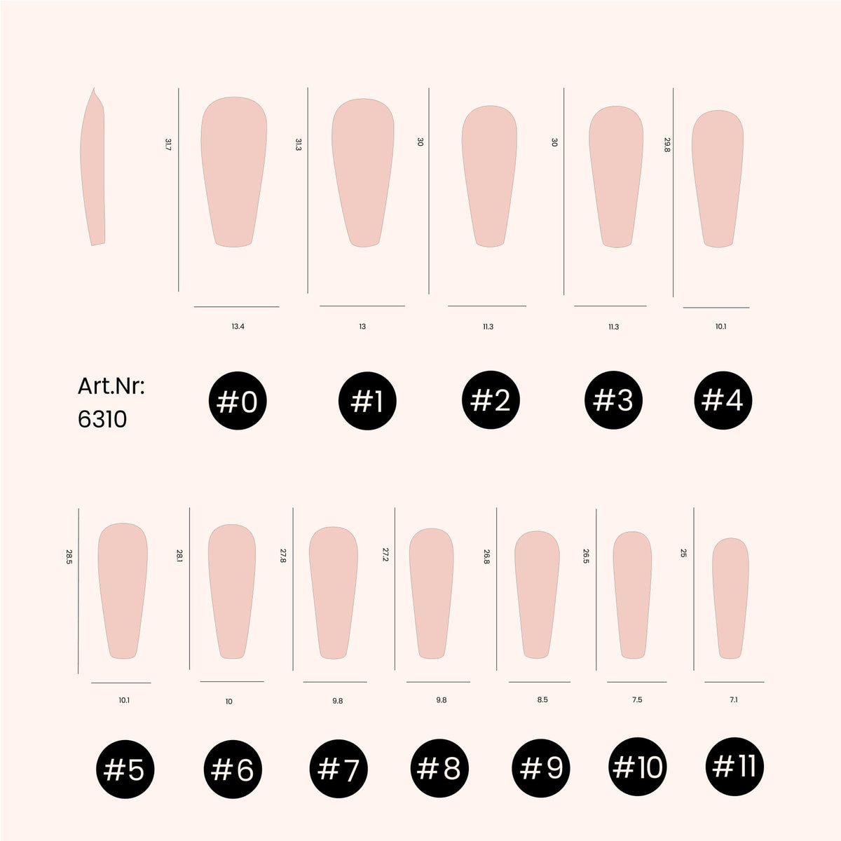 Popits Coffin Shape 120pcs clear