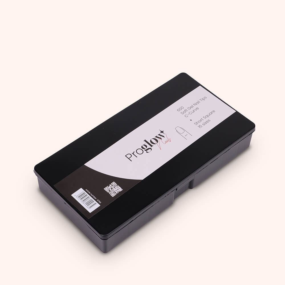 Soft Gel Nail Tips C-Curve Short Square 600