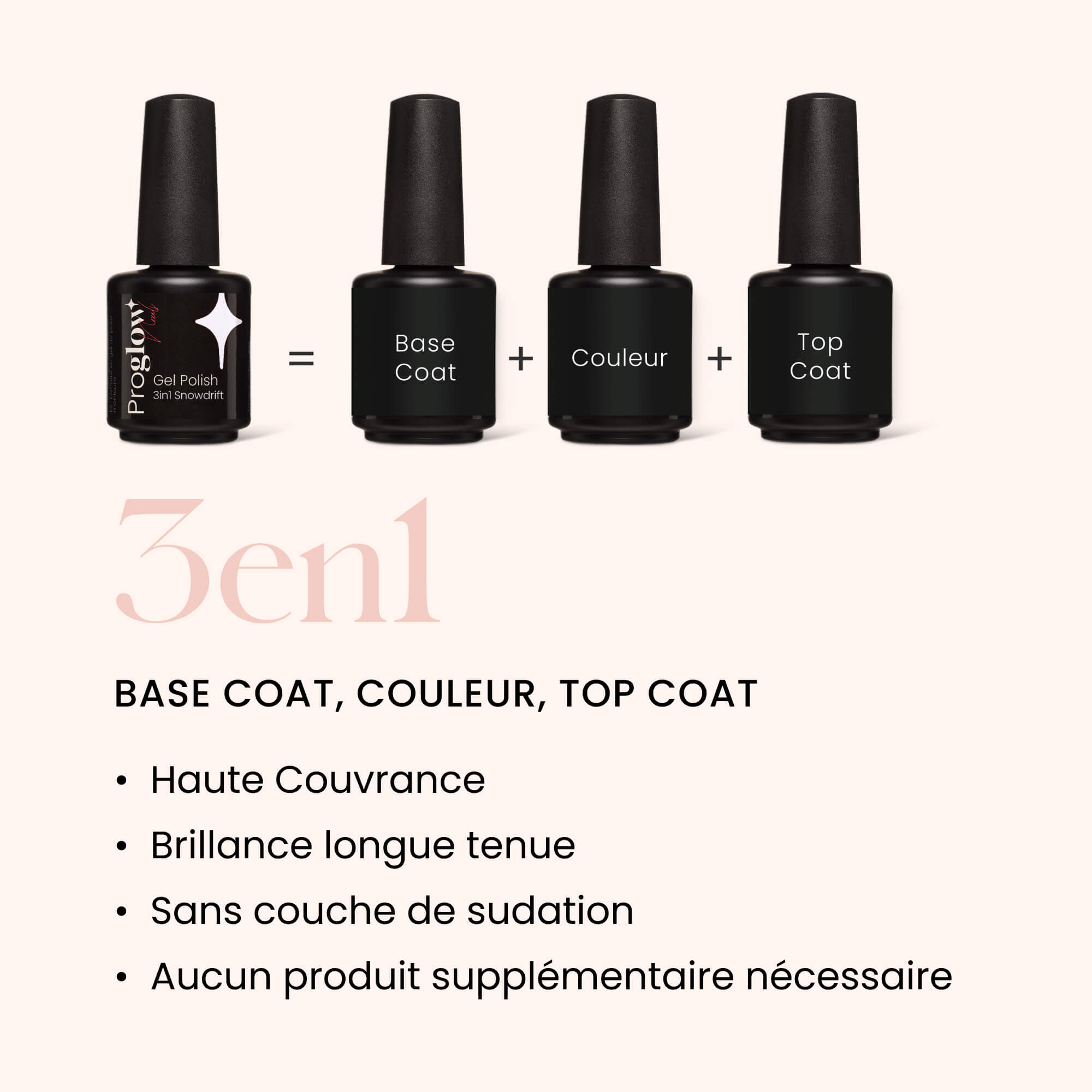 Gel Polish VSP 3in1 No Wipe Snowdrift