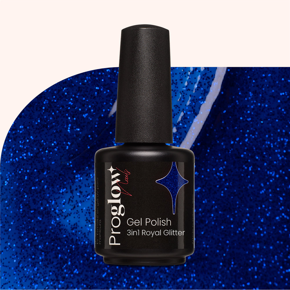 Gel Polish VSP 3in1 No Wipe Royal Glitter