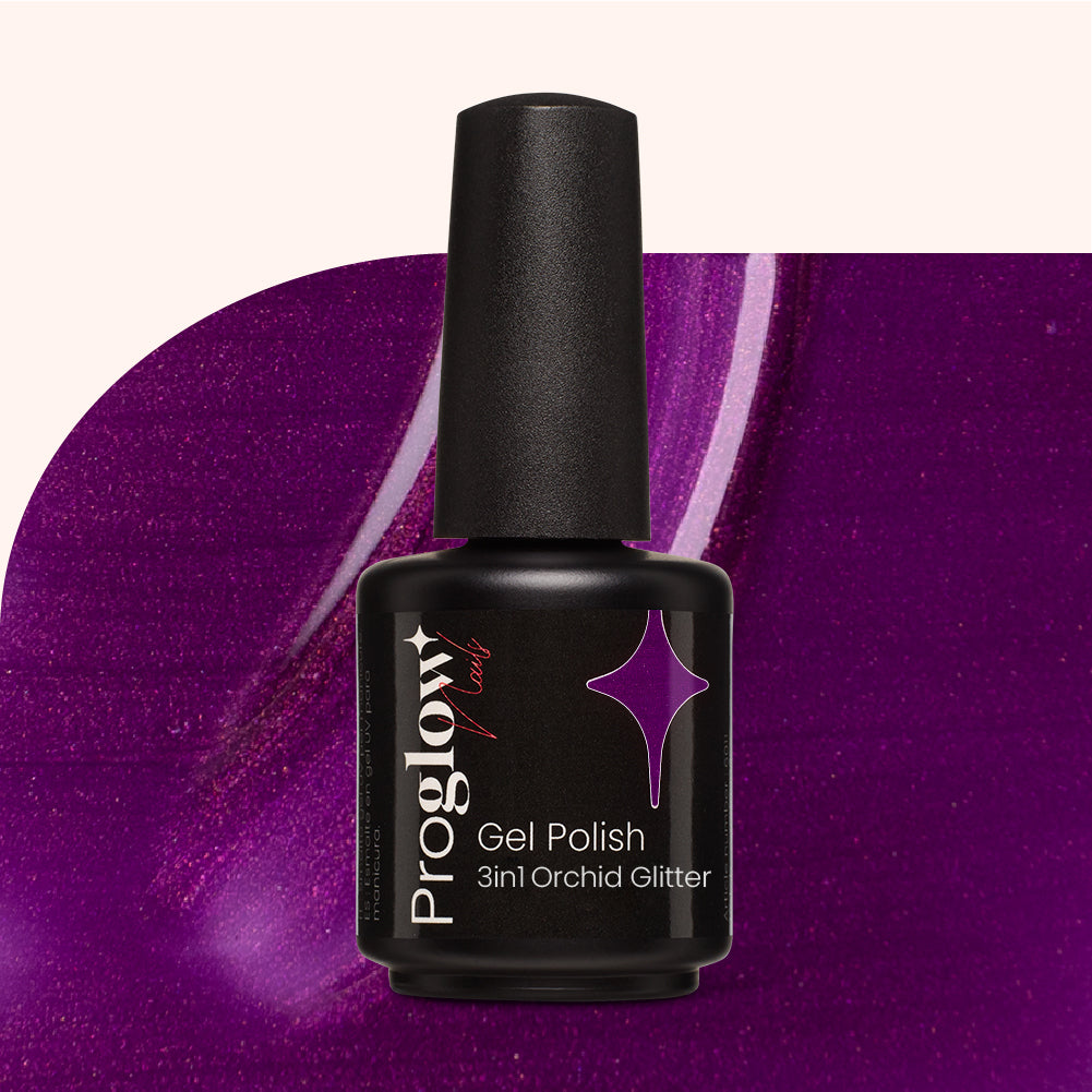 Gel Polish VSP 3in1 No Wipe Orchid Glitter