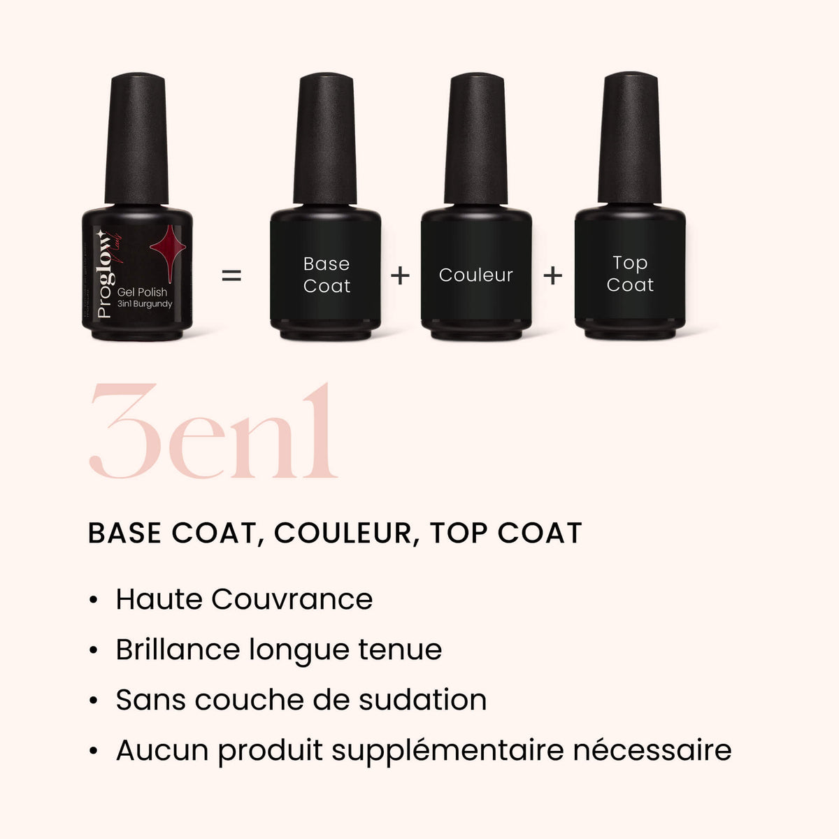 Gel Polish VSP 3in1 No Wipe Burgundy