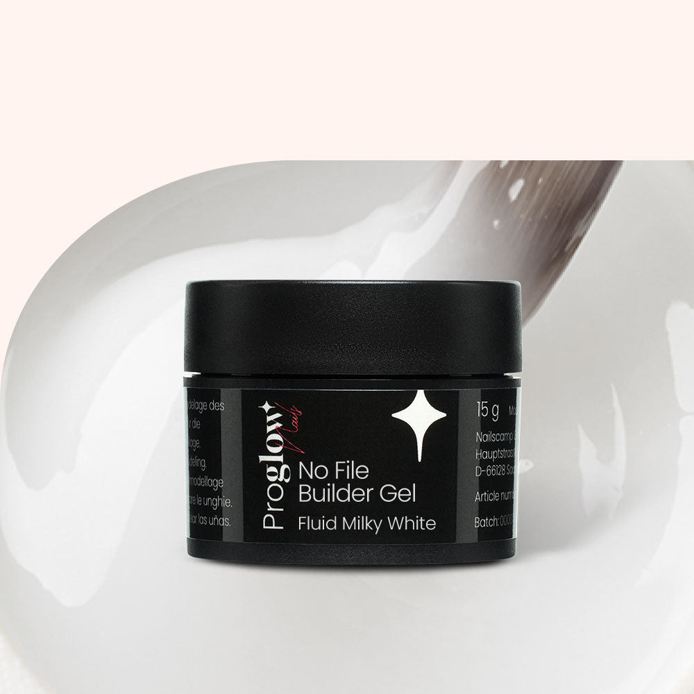 No File Builder Gel Fluid - sans Limage - Milky White