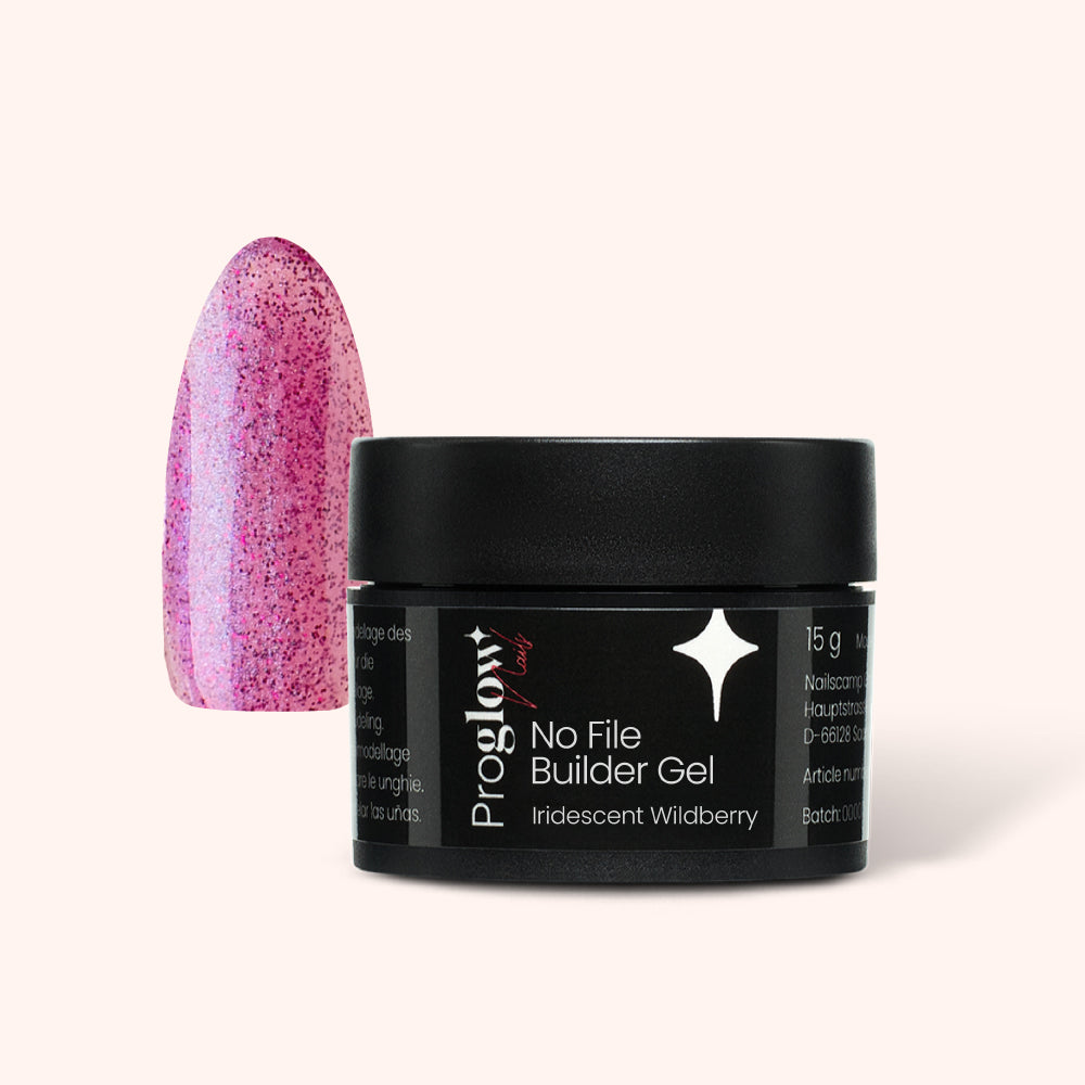 No File Builder Gel - sans Limage - Iridescent Wildberry