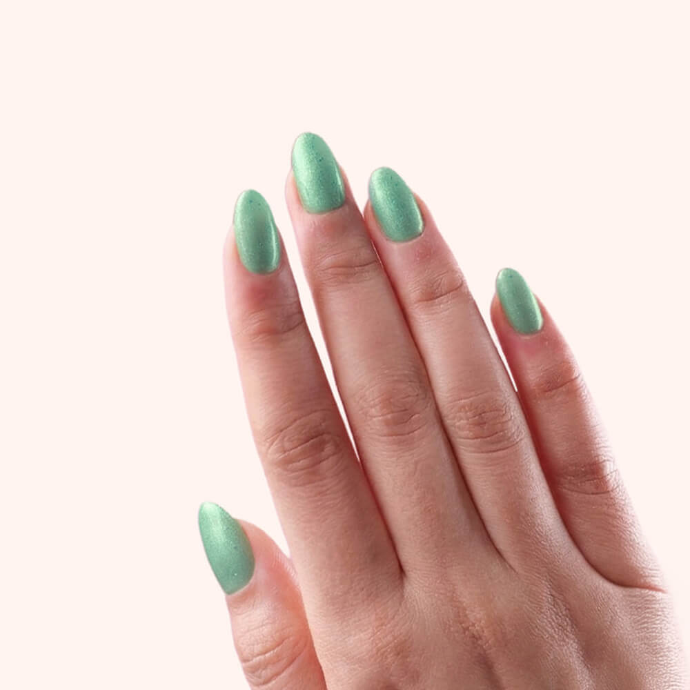 No File Builder Gel - sans Limage - Iridescent Mint