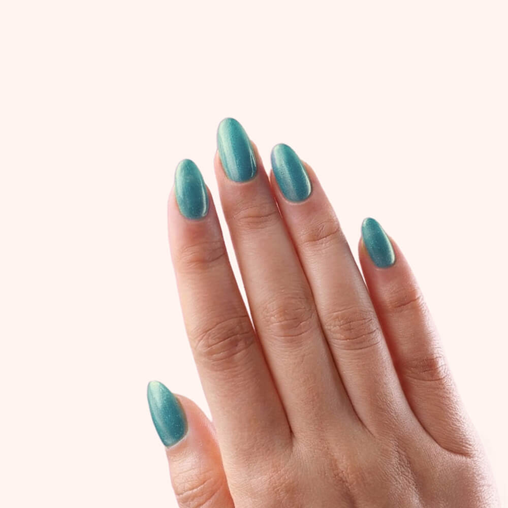 No File Builder Gel - sans Limage - Iridescent Lagoon