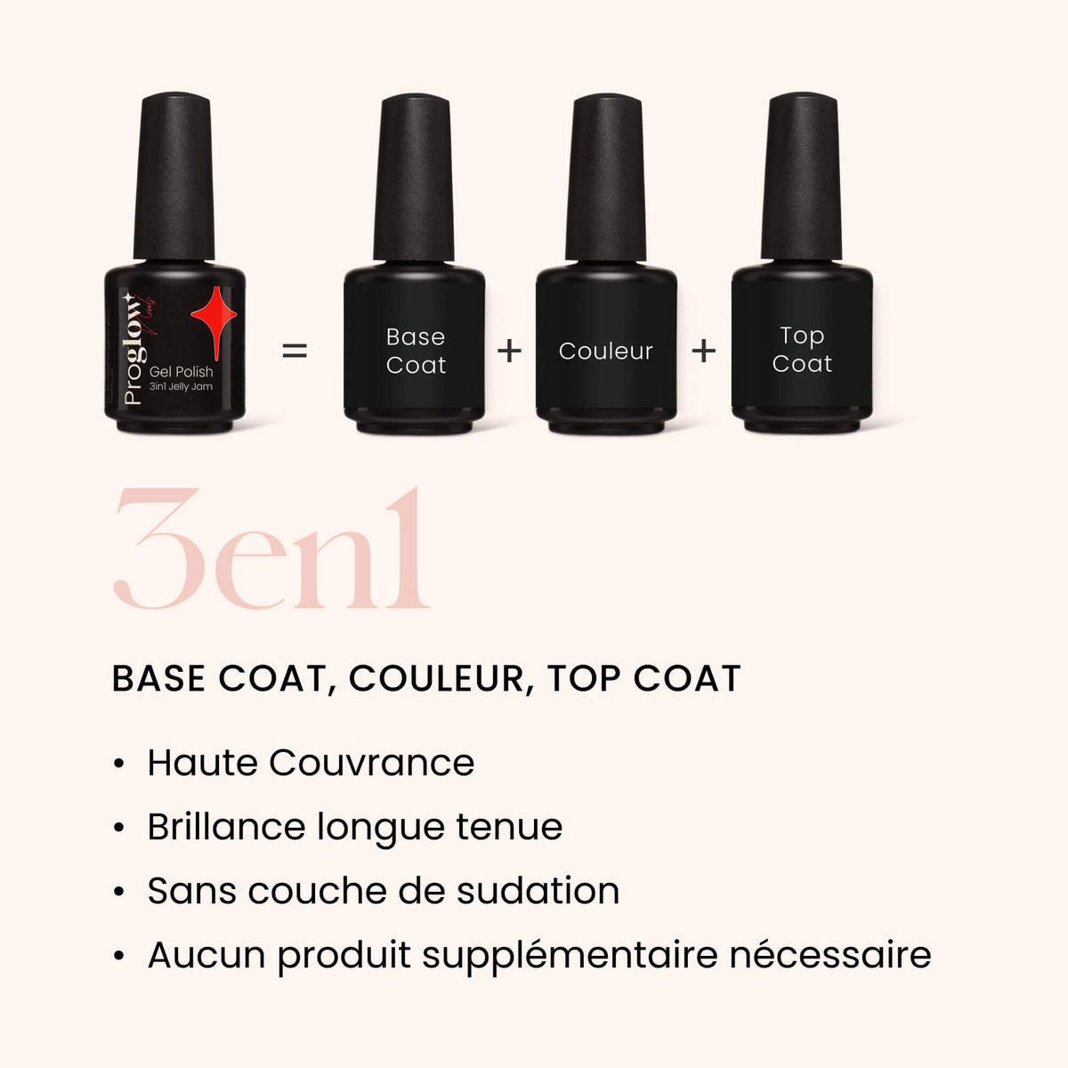 Gel Polish VSP 3in1 No Wipe Jelly Jam