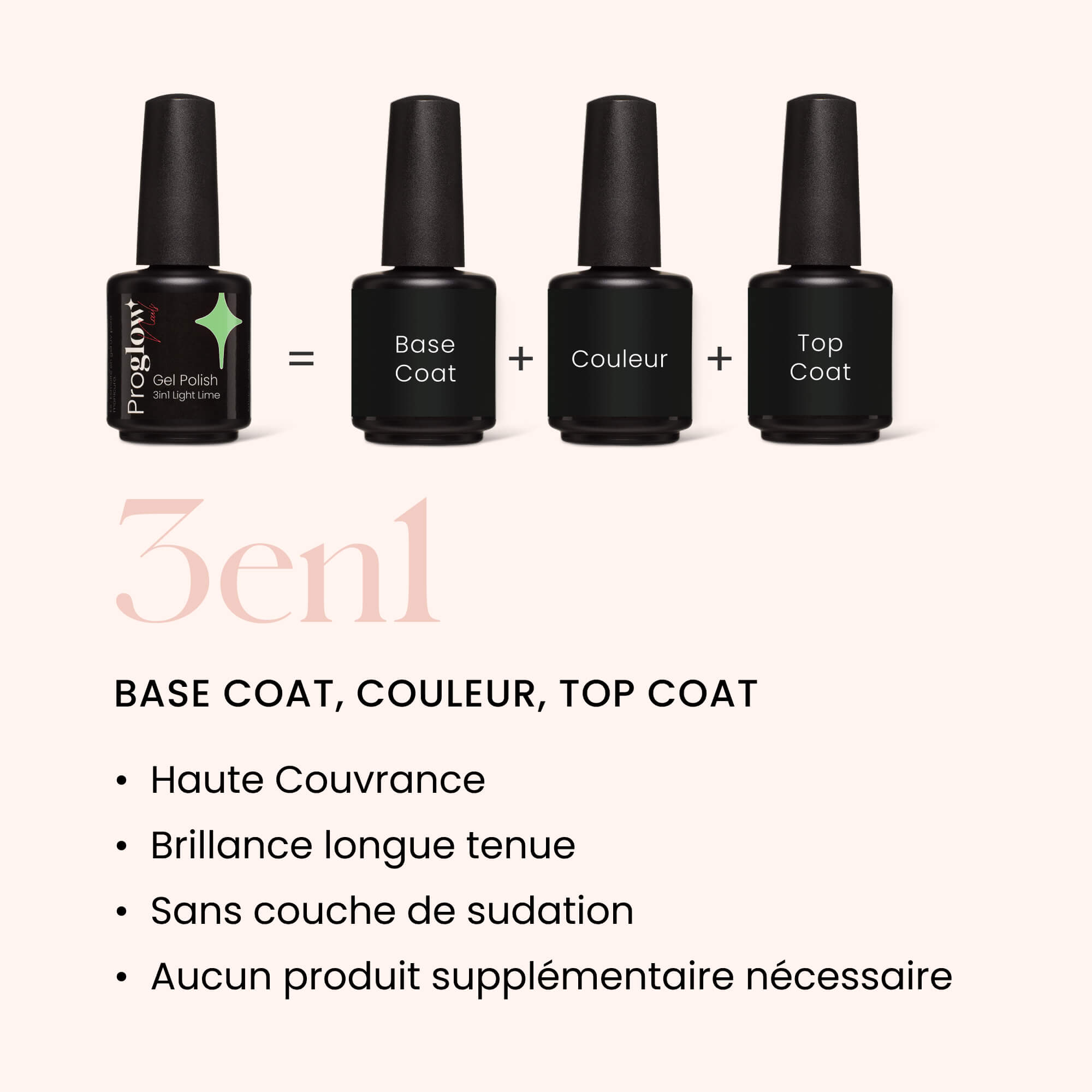Gel Polish VSP 3in1 No Wipe Light Lime