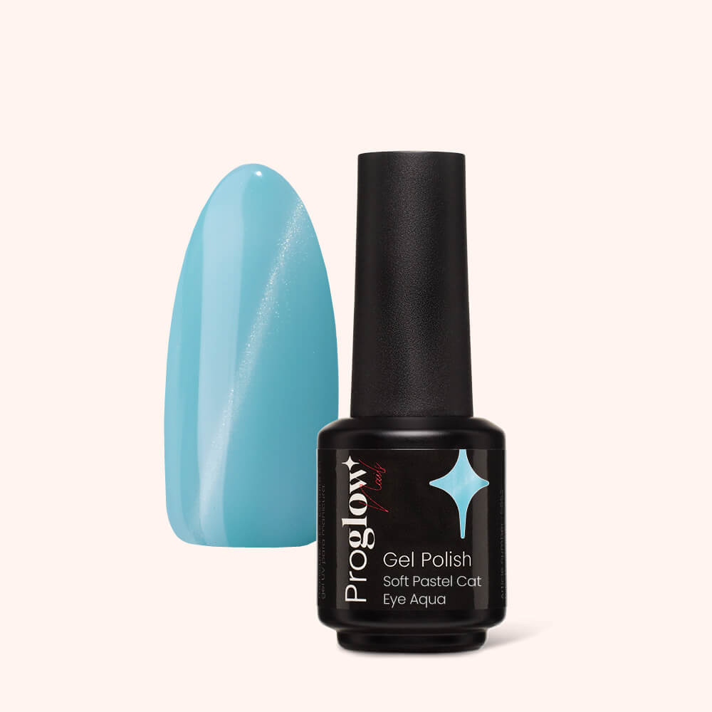 Gel Polish VSP Soft Pastel Cat Eye Aqua