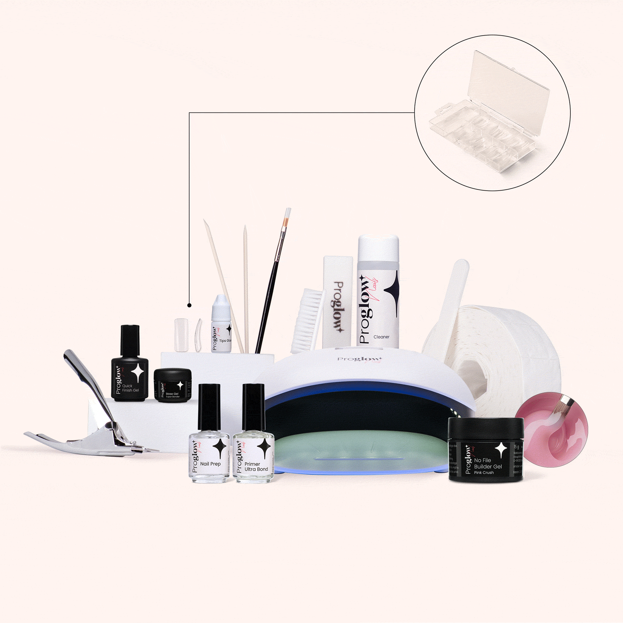 Kit No File Builder Gel - sans Limage - Custom