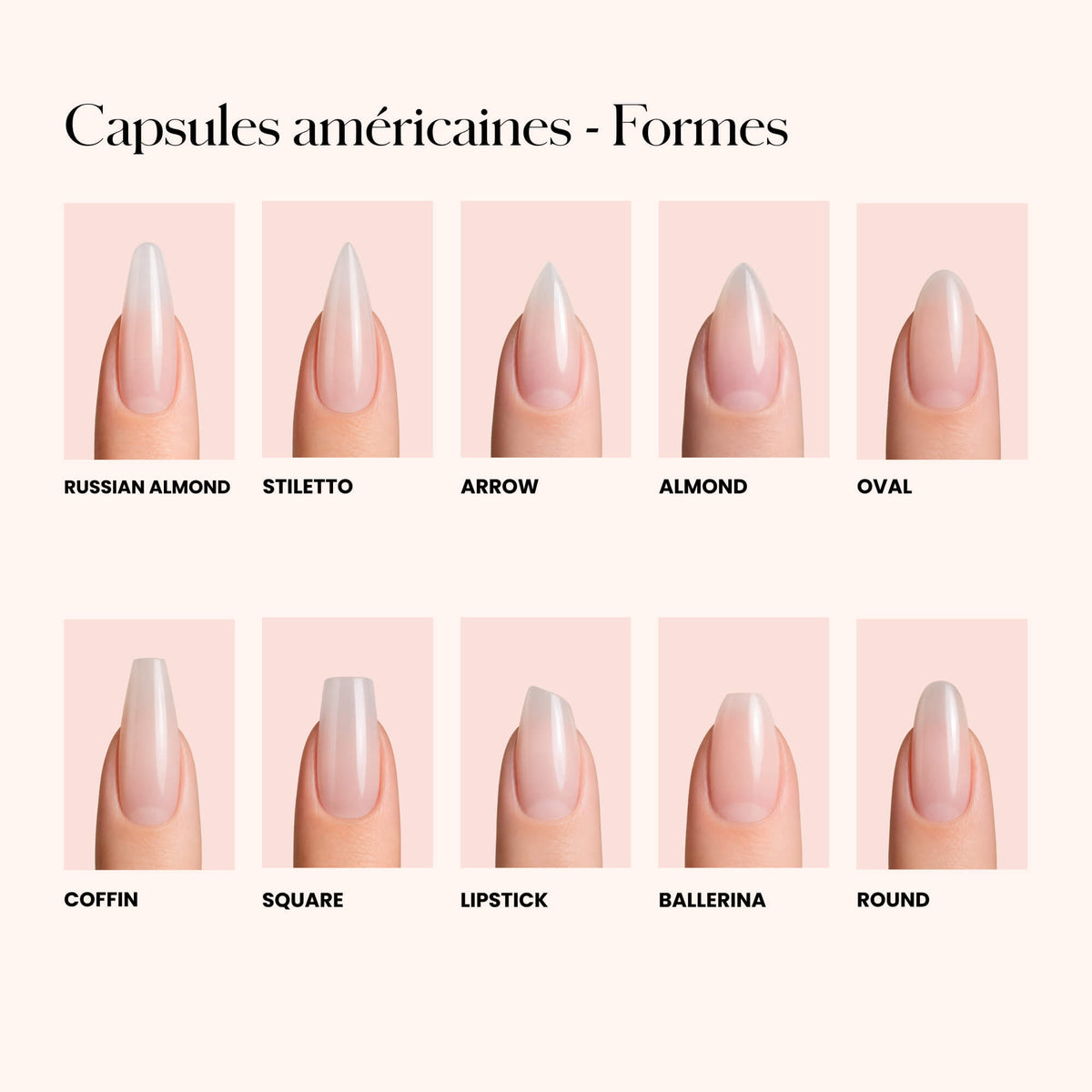 Soft Gel Nail Tips Half Buffed Square Shape 504