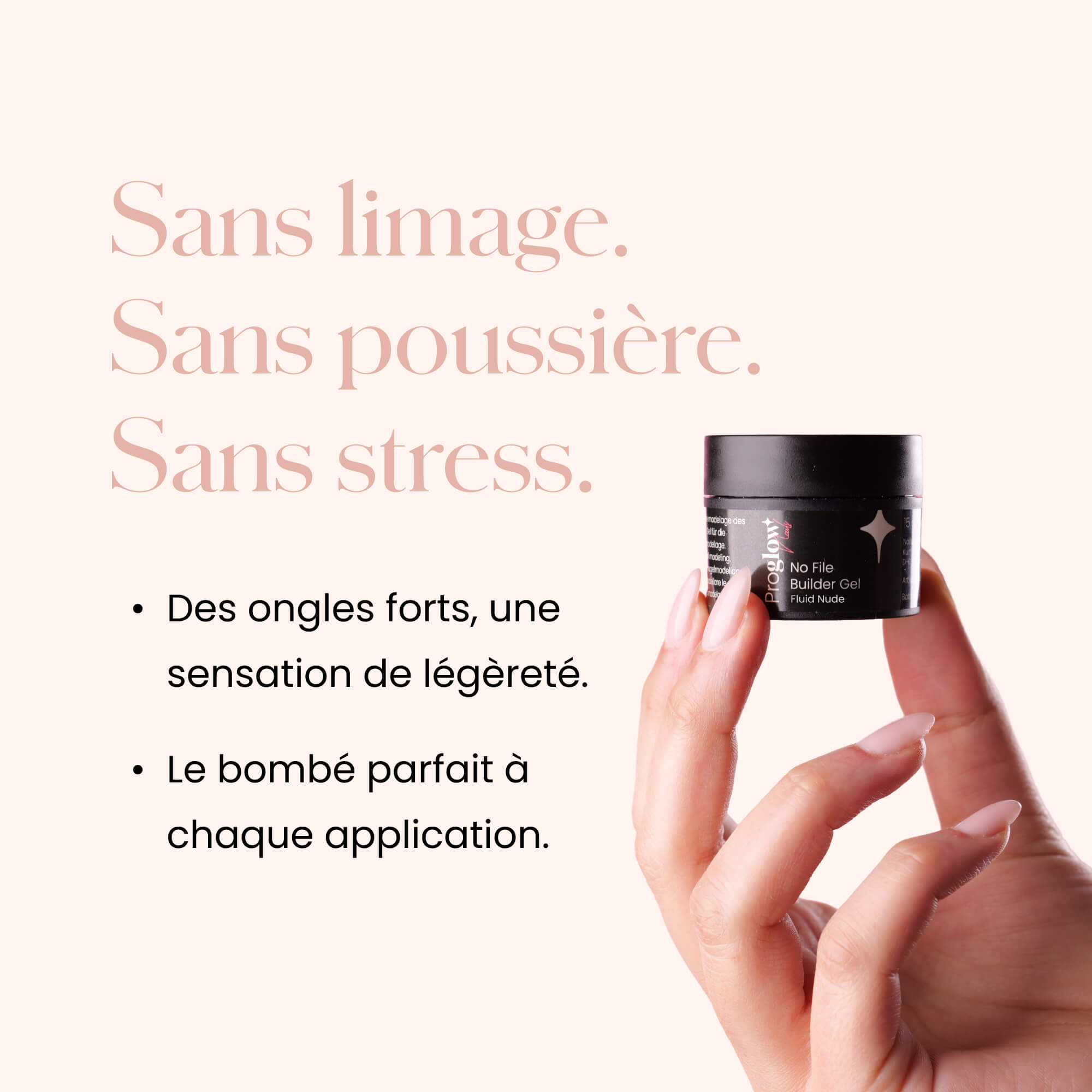 No File Builder Gel Fluid - sans Limage - Milky White