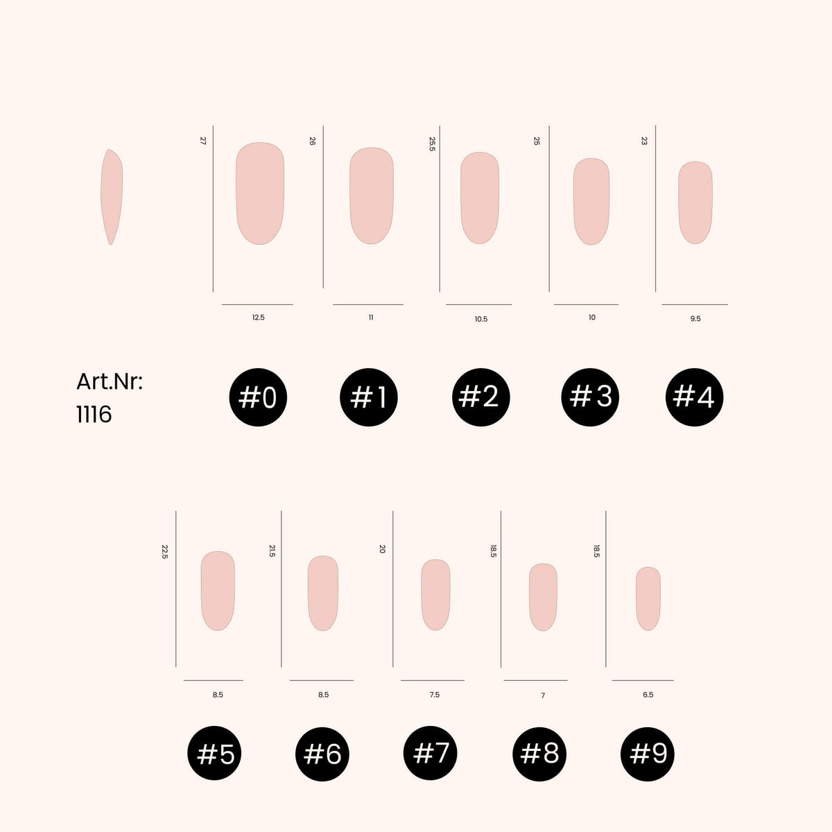 Soft Gel Nail Tips Round Shape (pose américaine) 500 en coffret