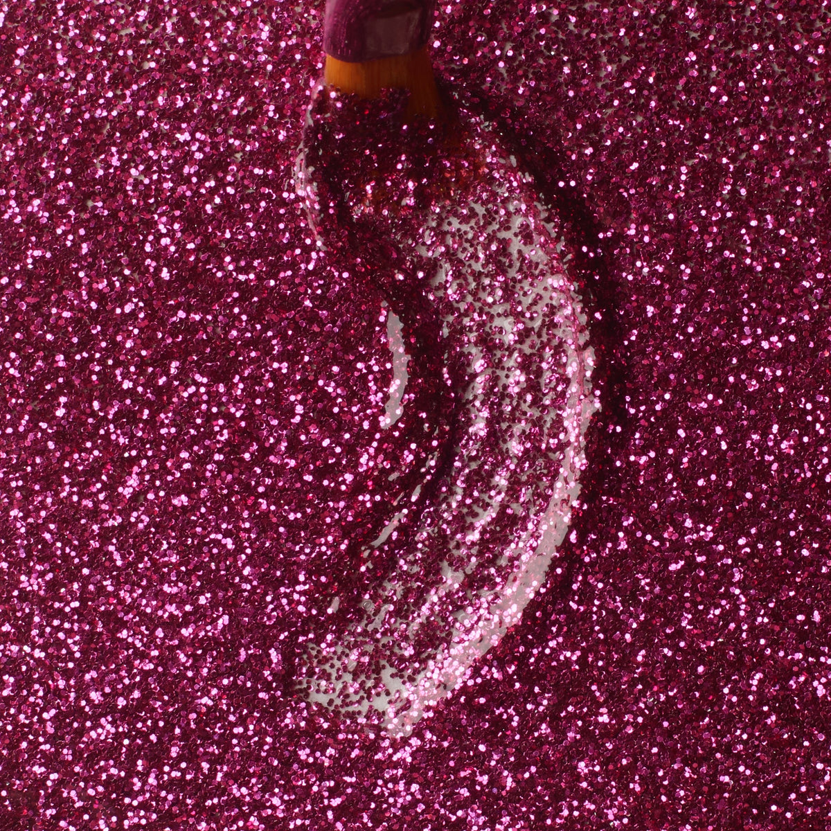 Glitter Gel Fuchsia Star