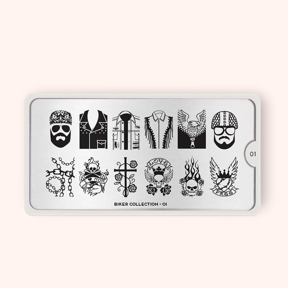 Plaque Stamping Biker 01 - MoYou London