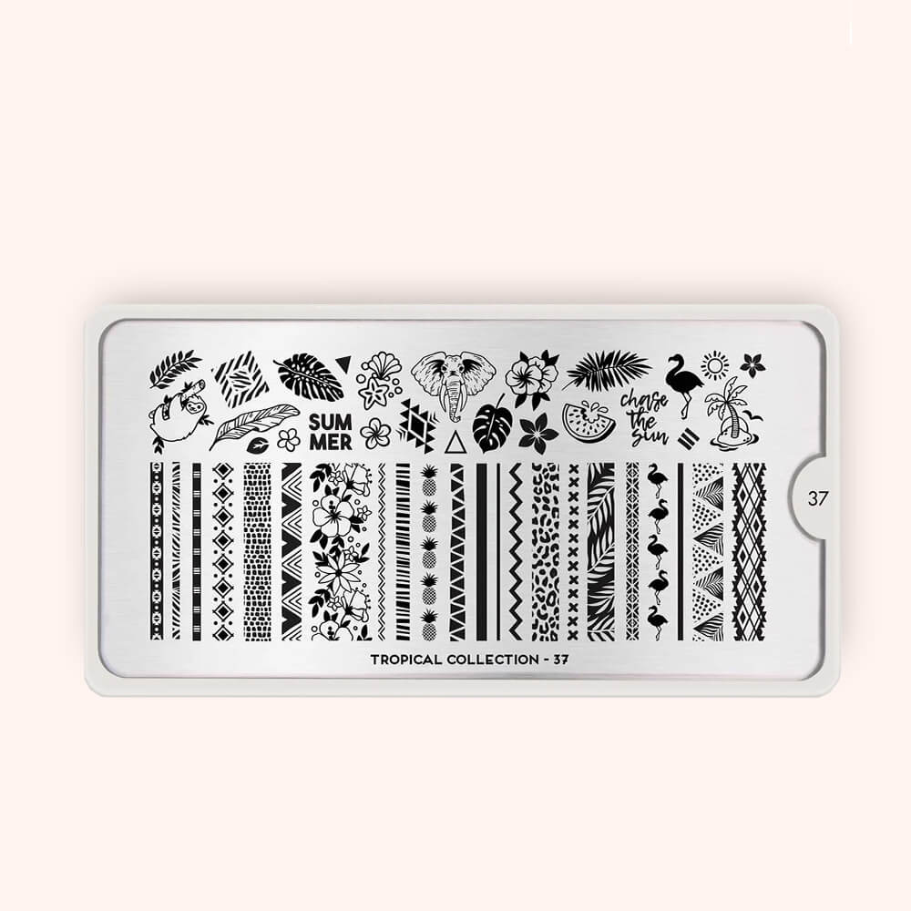 Plaque Stamping Tropical 37 - MoYou London