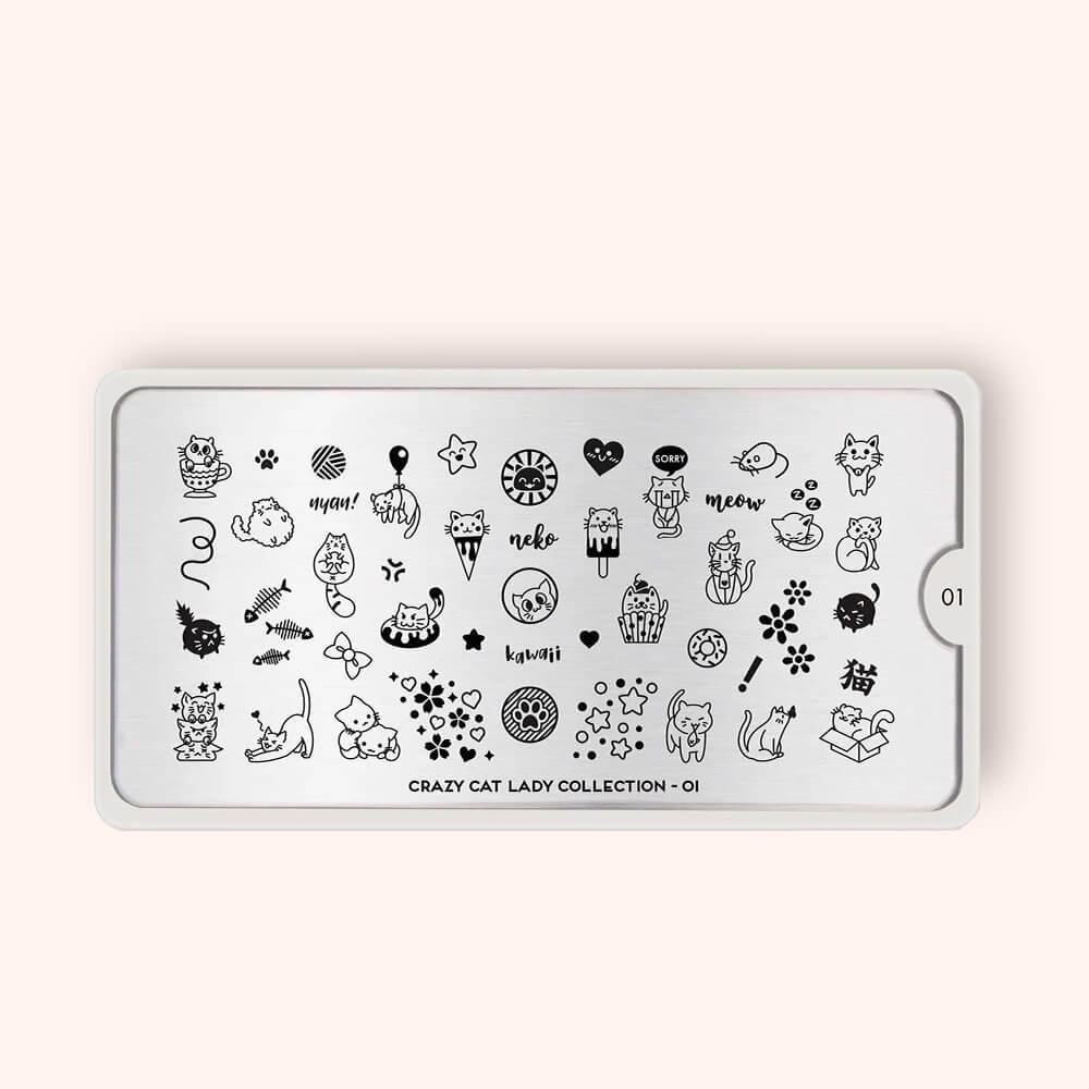 Plaque StampingCrazy Cat Lady 01 - MoYou London