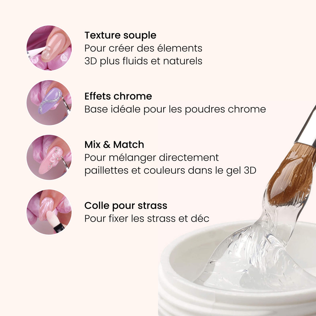 3D Nail Art Gel Soft