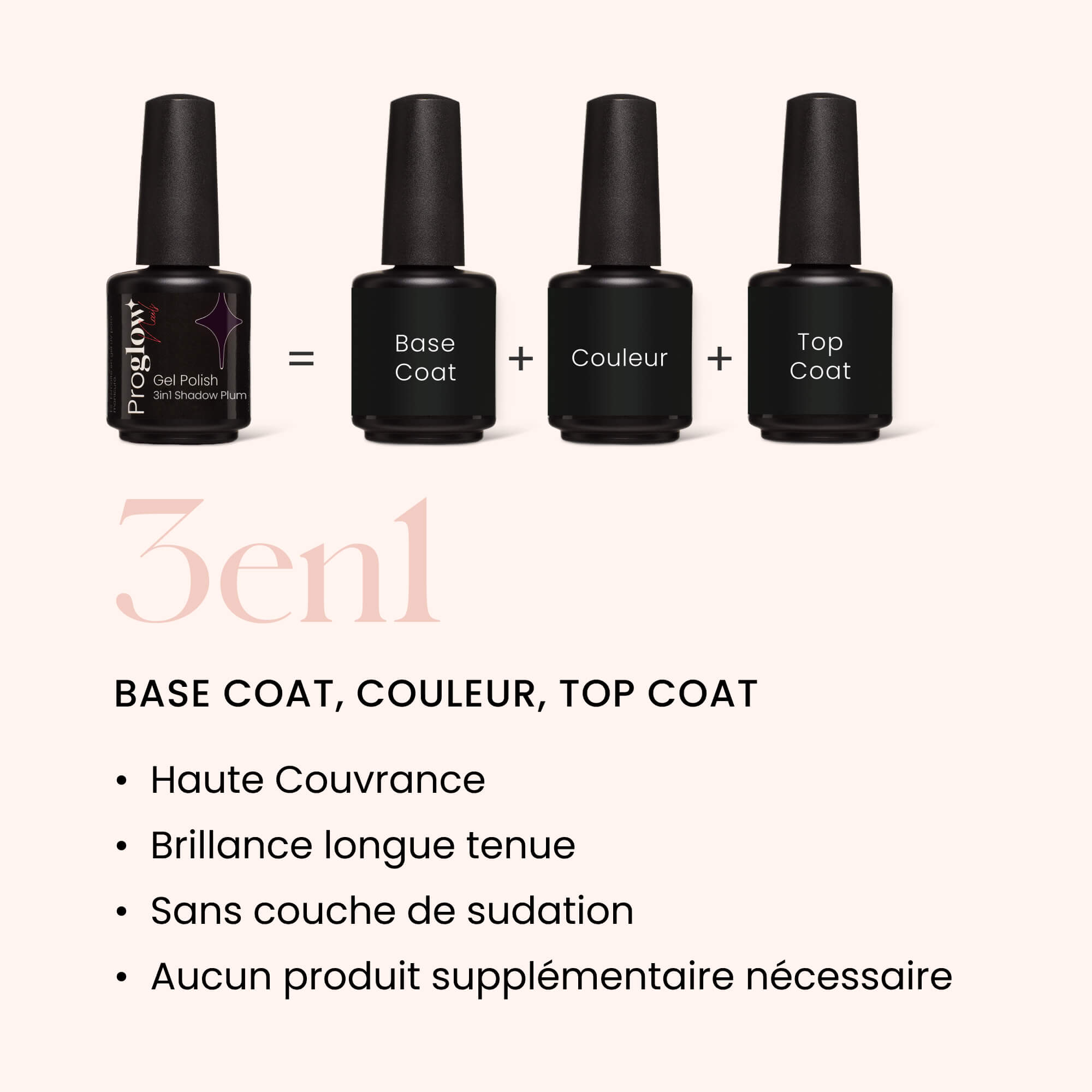 Gel Polish VSP 3in1 No Wipe Shadow Plum