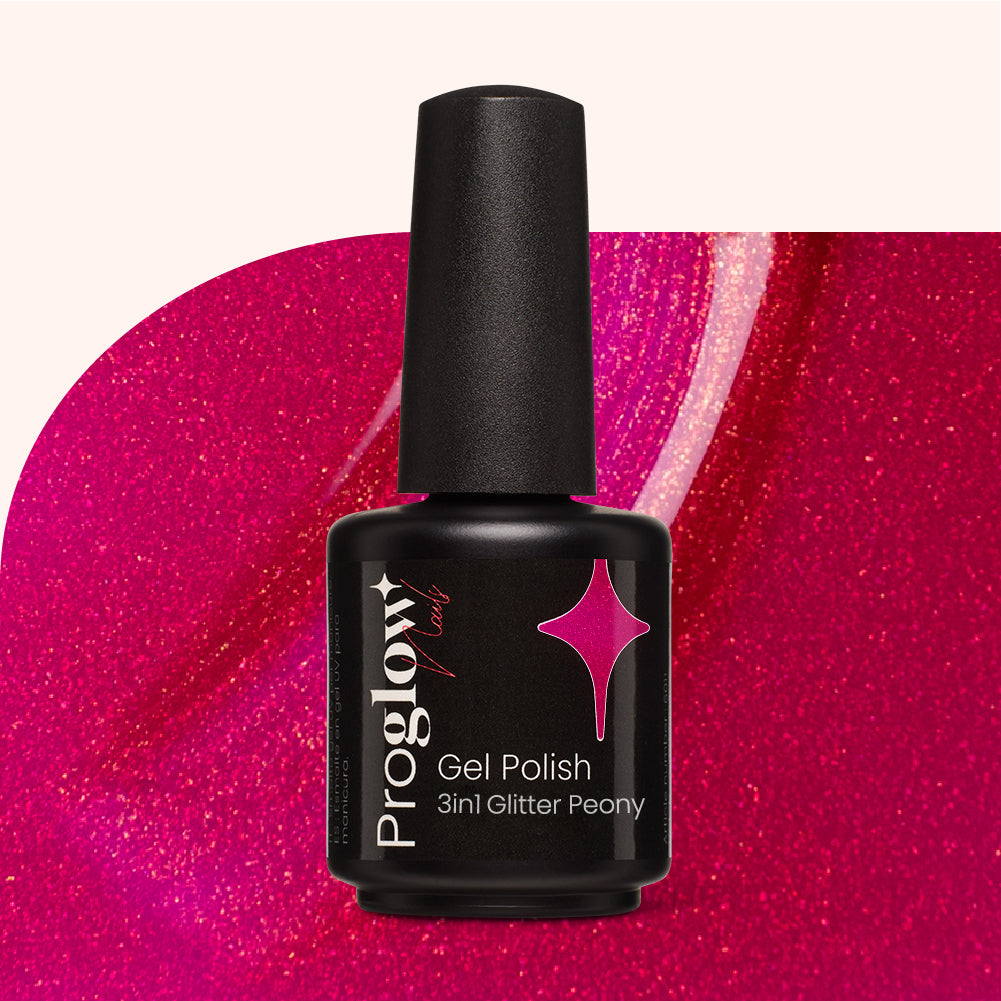 Gel Polish VSP 3in1 No Wipe Glitter Peony