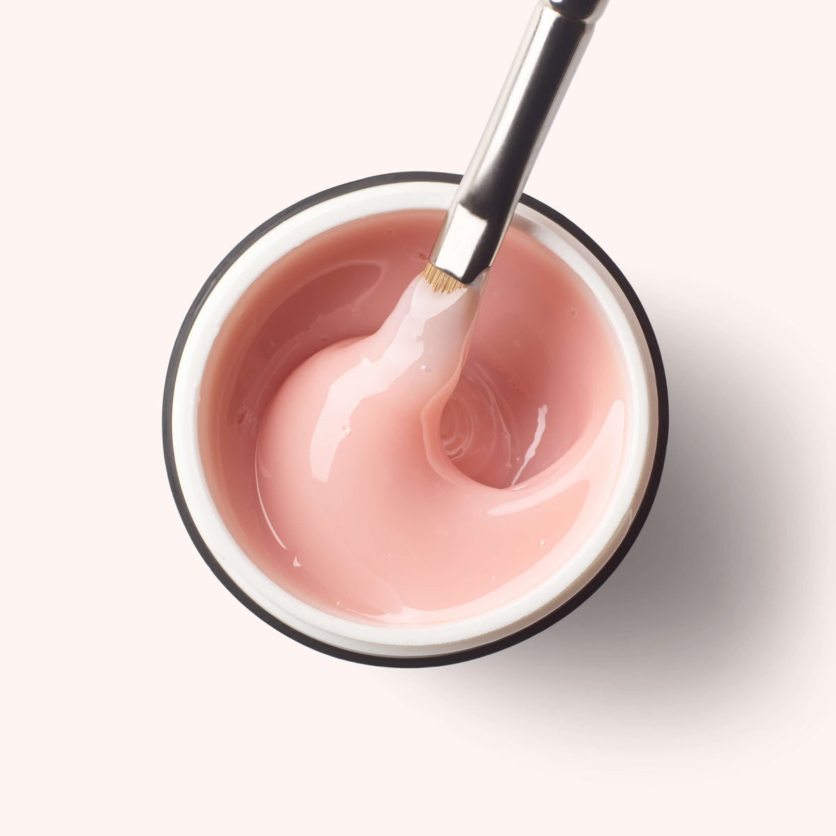 No File Builder Gel Fluid - sans Limage - Milky Rose