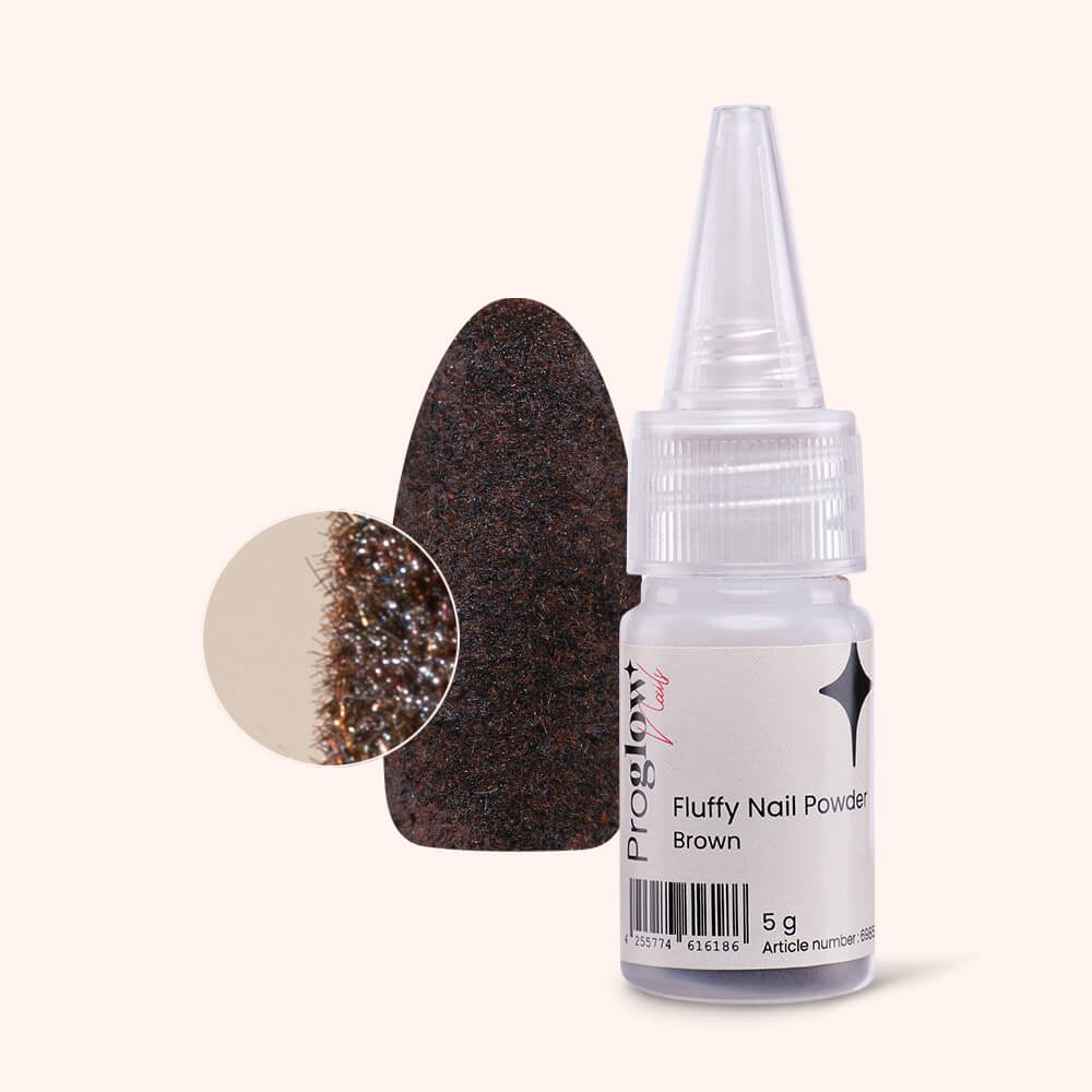 Fluffy Nail Powder Brown