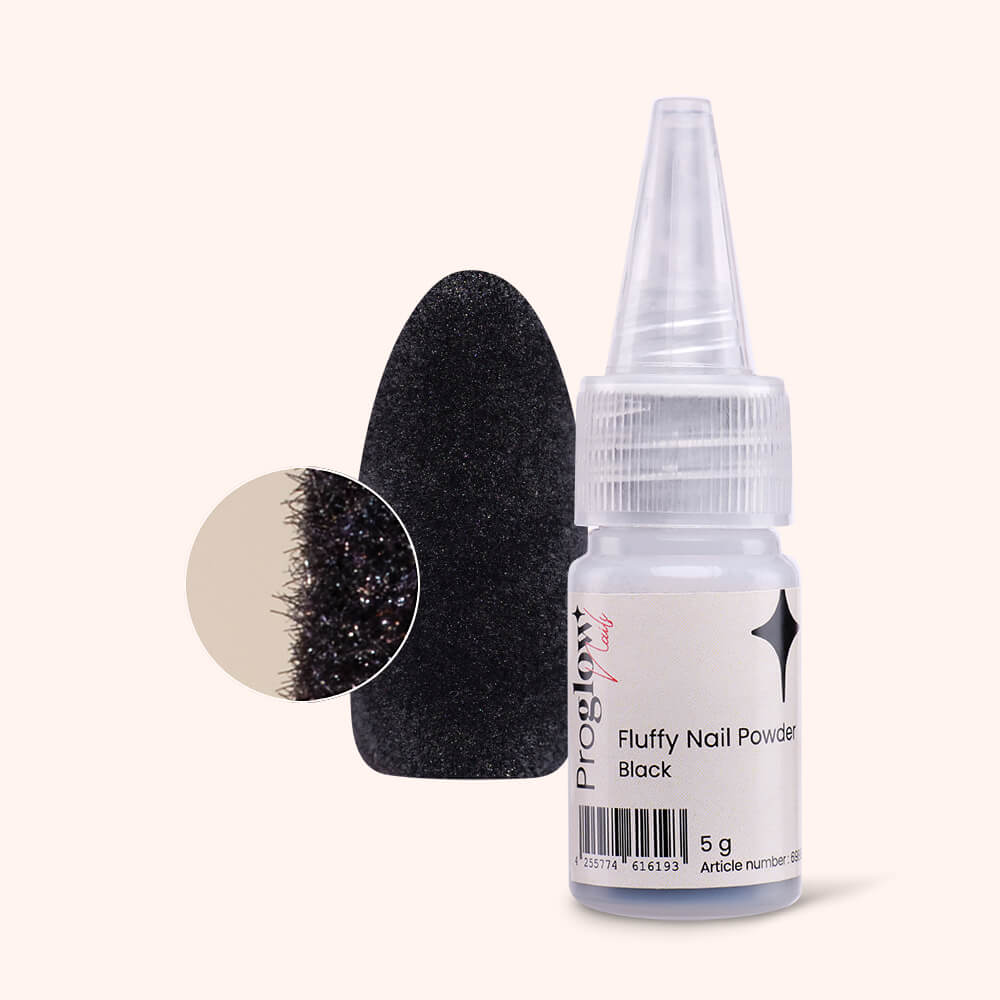 Fluffy Nail Powder Black