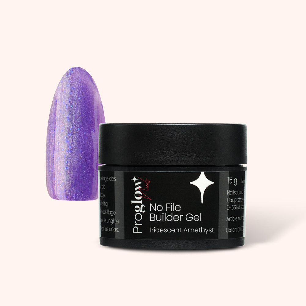 No File Builder Gel - sans Limage - Iridescent Amethyst