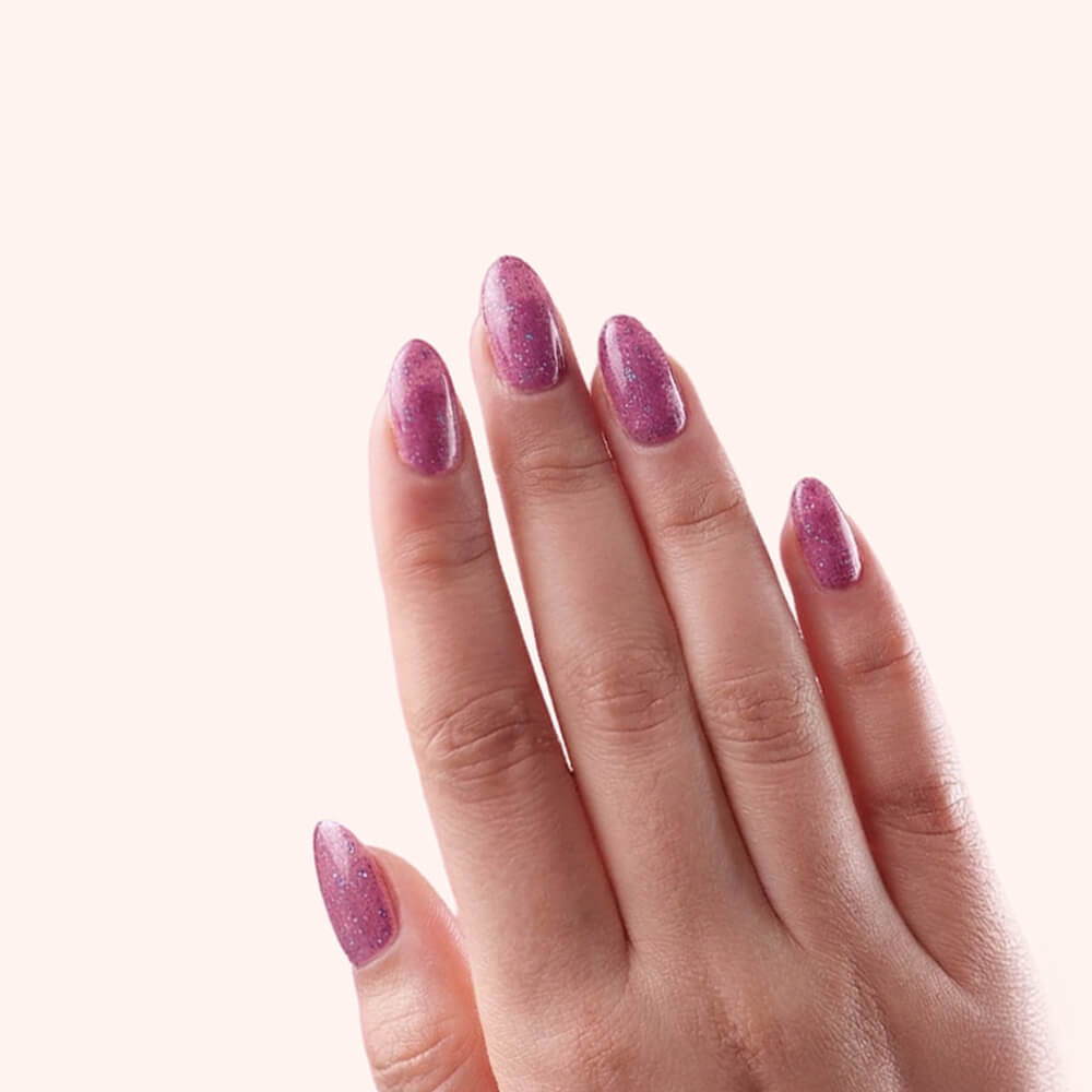 No File Builder Gel - sans Limage - Iridescent Wildberry