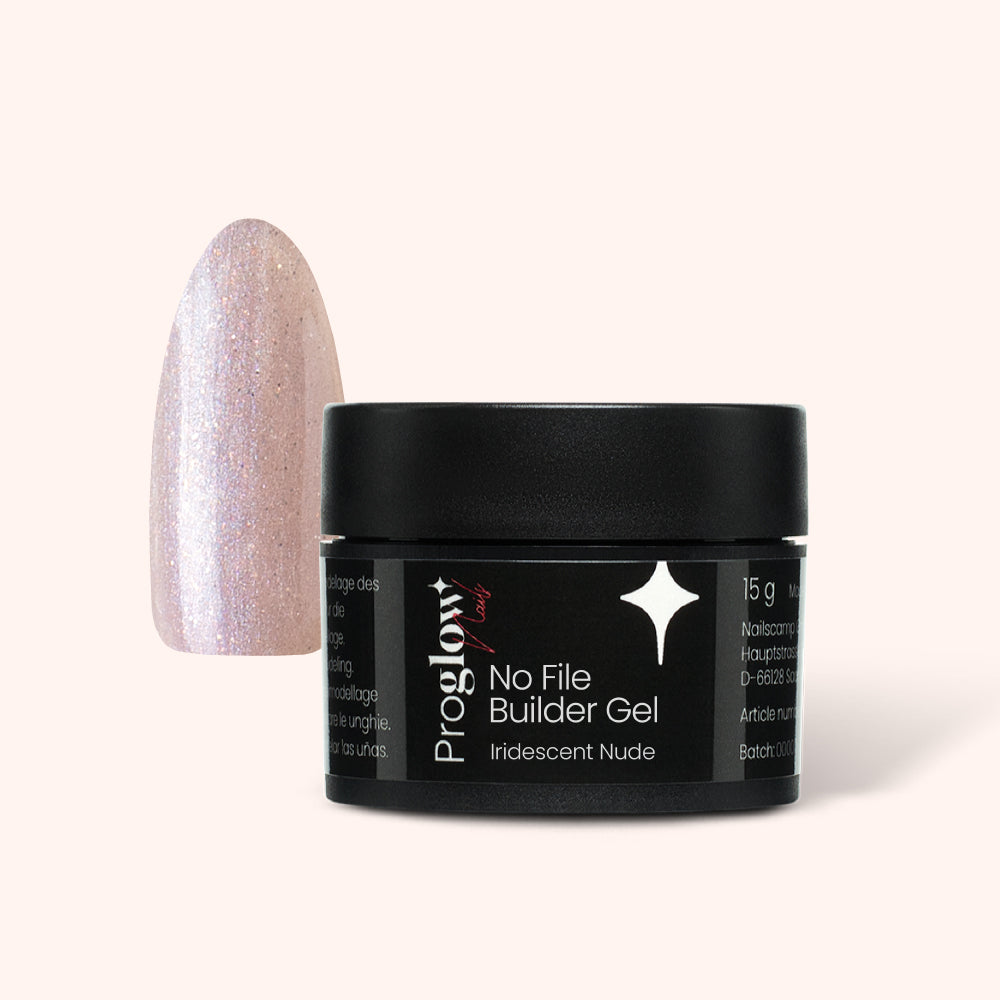 No File Builder Gel - sans Limage - Iridescent Nude