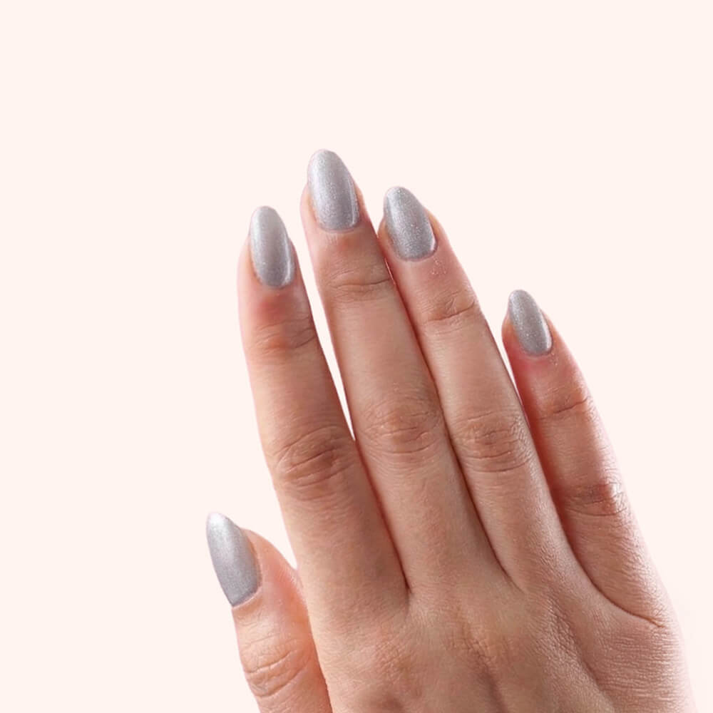 No File Builder Gel - sans Limage - Iridescent Silver