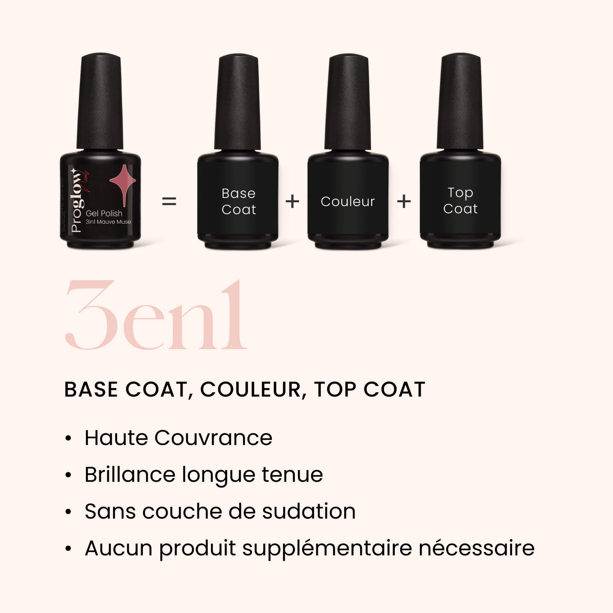 Gel Polish VSP 3in1 No Wipe Mauve Muse