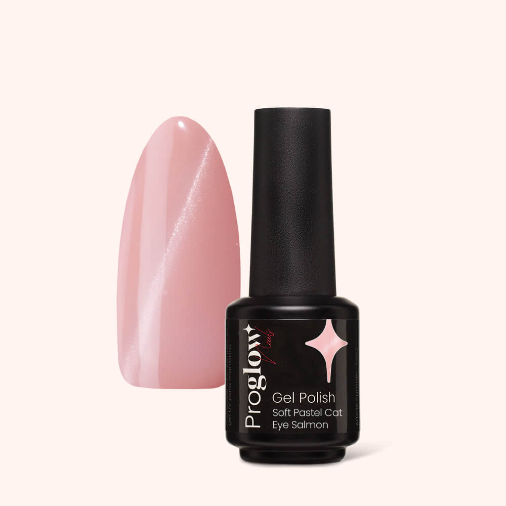 Gel Polish VSP Soft Pastel Cat Eye Salmon