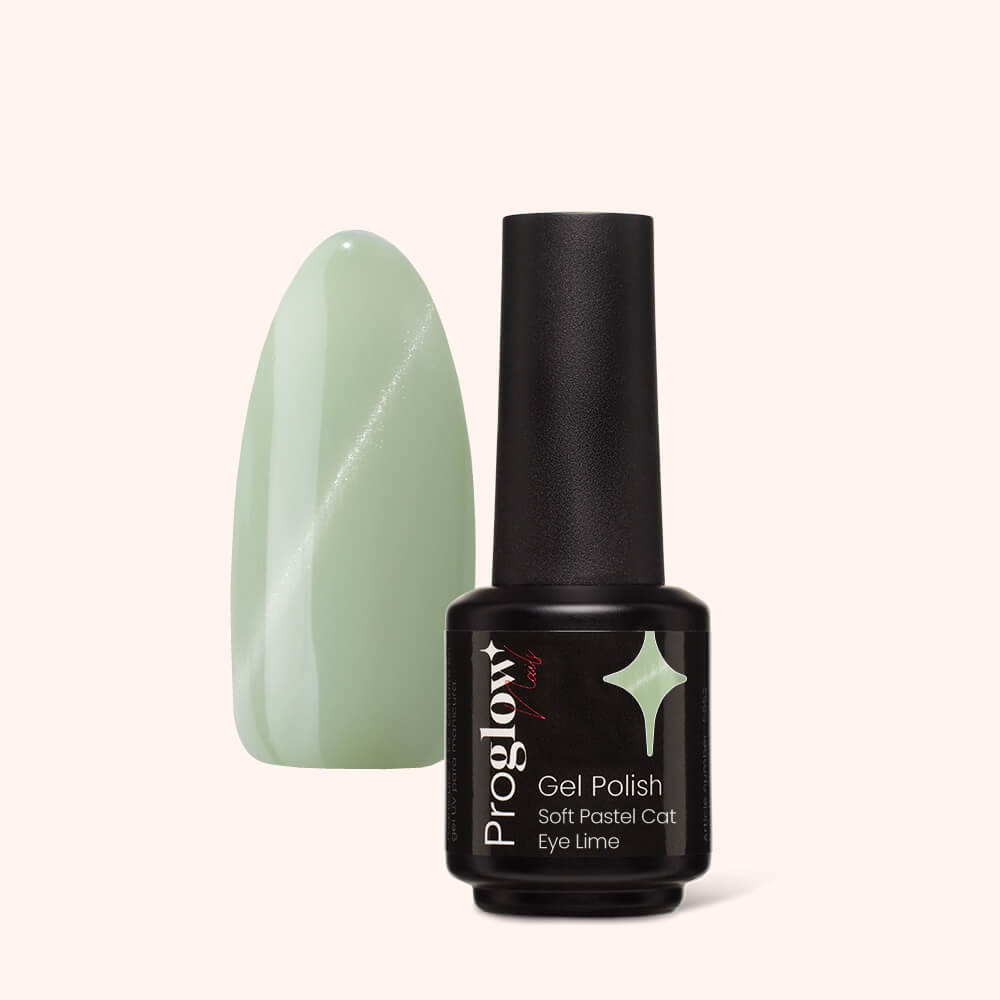 Gel Polish VSP Soft Pastel Cat Eye Lime