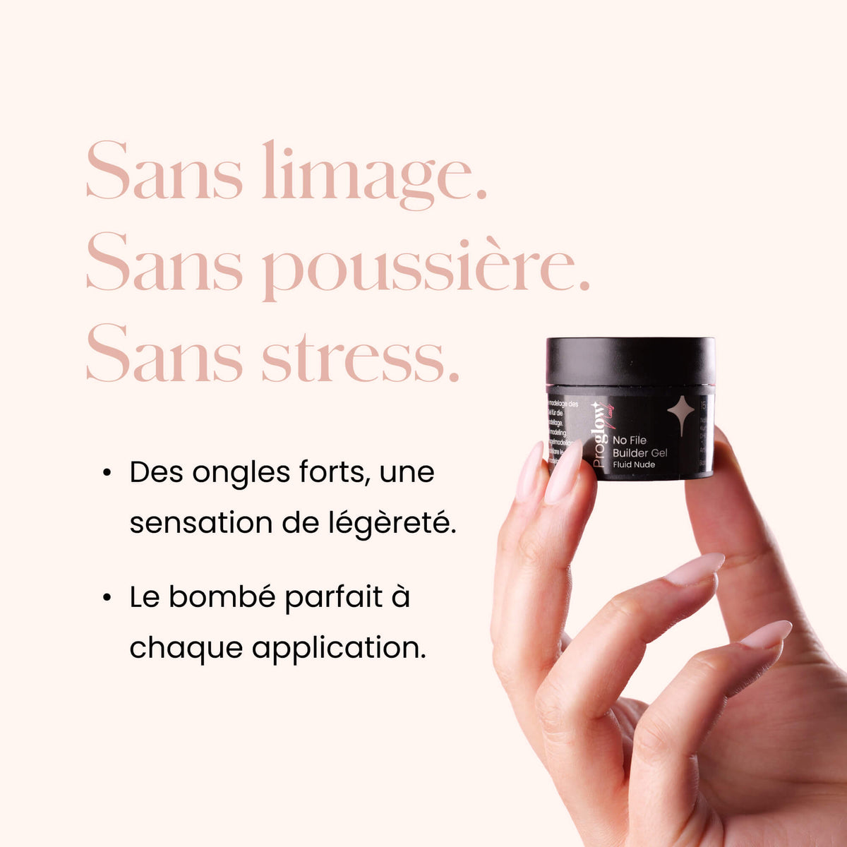 No File Builder Gel Fluid - sans Limage - Milky Rose